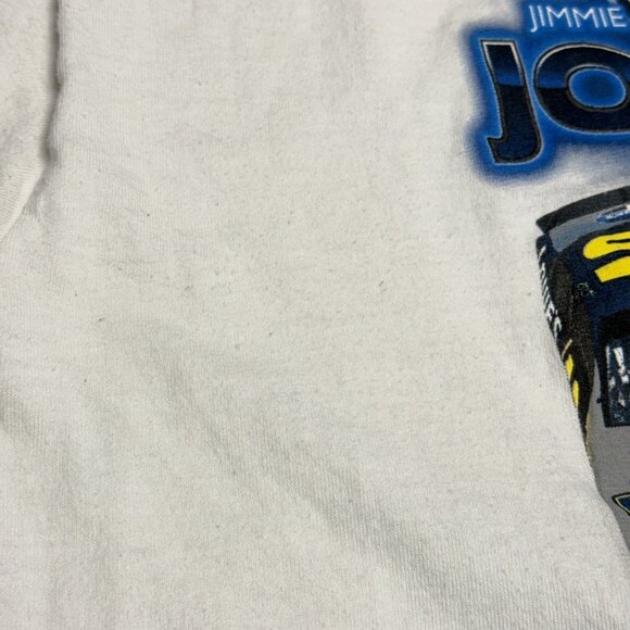 Jimmie Johnson Nascar Racing T Shirt Mens XL White Winners Circle Y2K - Picture 12 of 15